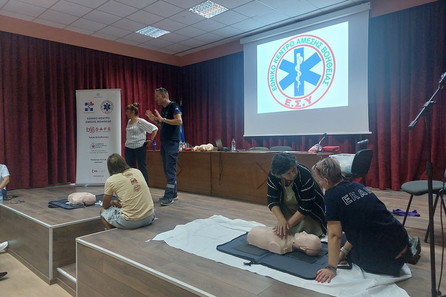 Εκπαίδευση στις Πρώτες Βοήθειες για υπαλλήλους του Δήμου και πολίτες